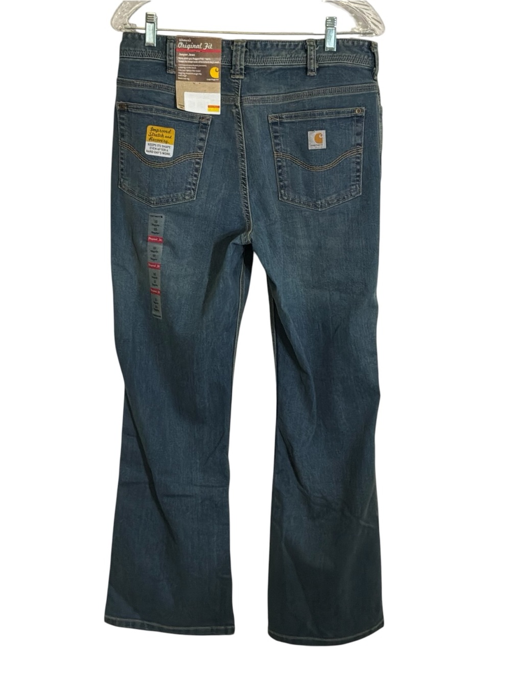 Carhartt Women's Blue Jasper Fit Jeans with Back Pocket Detail Sz 10, NWT